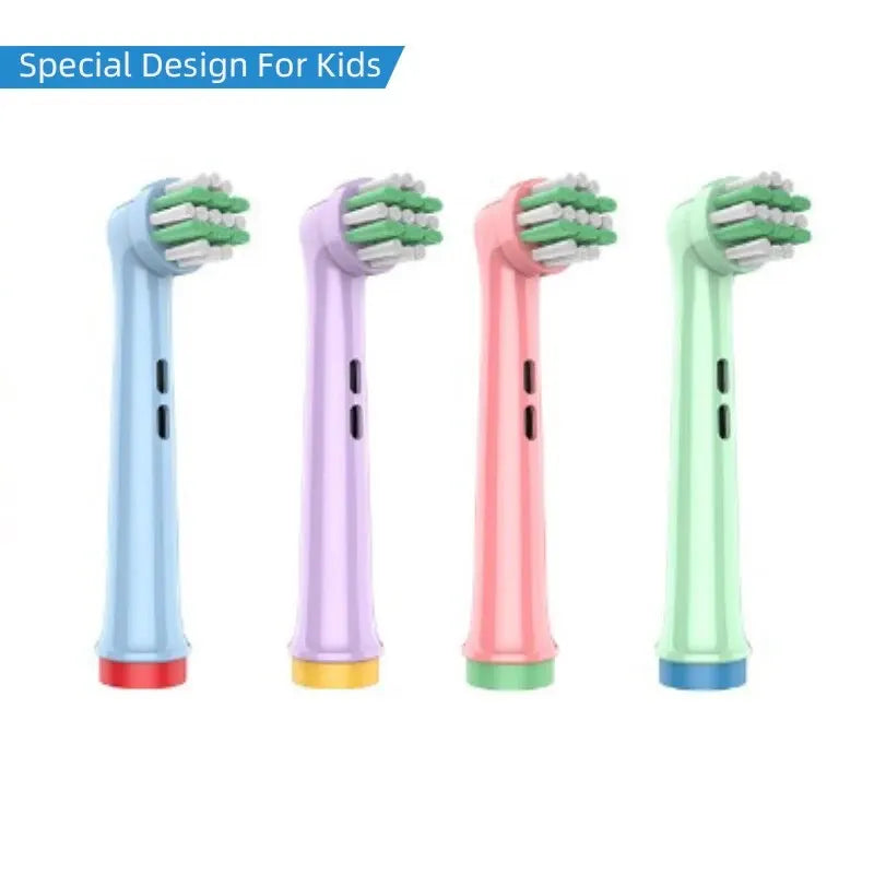 4PCS Dupont Bristle Electric Toothbrush Heads Whiten Teeth/Daily Clean/Precison Cleaning/Soft Care Teeth Function For Oral B