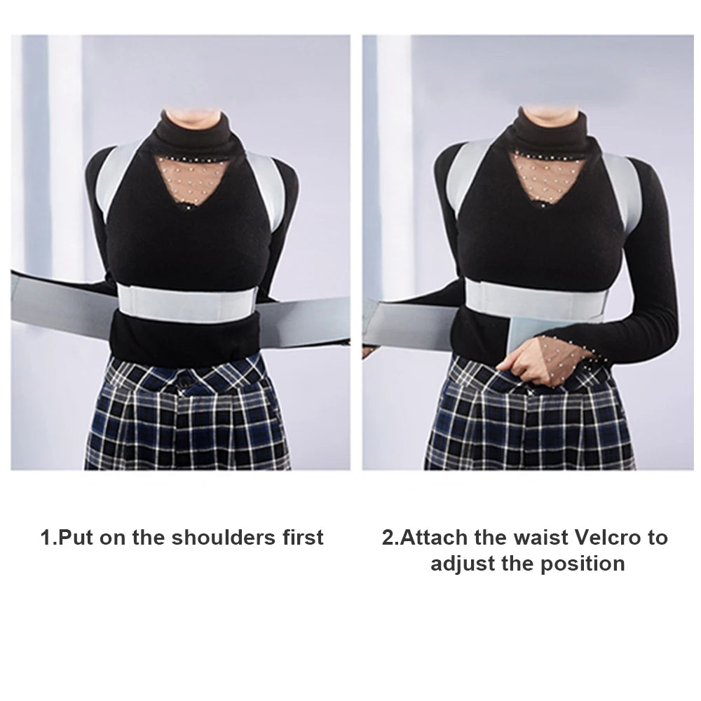 Back Shoulder Posture Corrector Upper Back Neck Brace Back Posture Correction Belt Hunchback Correction Fixator Invisible