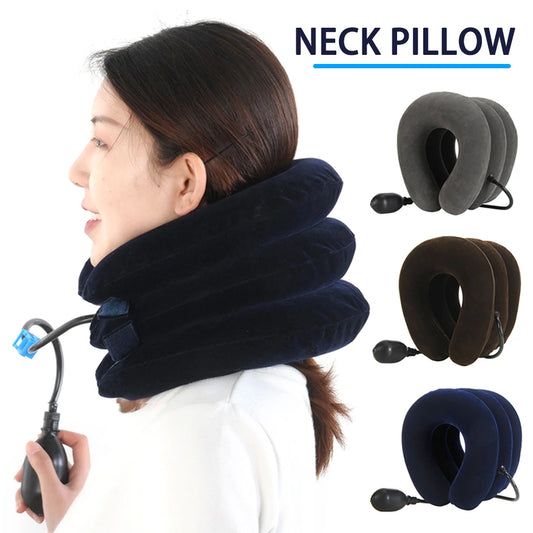 Cervical Neck Traction Inflatable Neck Cervical Support Posture Corrector Neck Stretcher Relaxation Pain Relief Neck Pillow