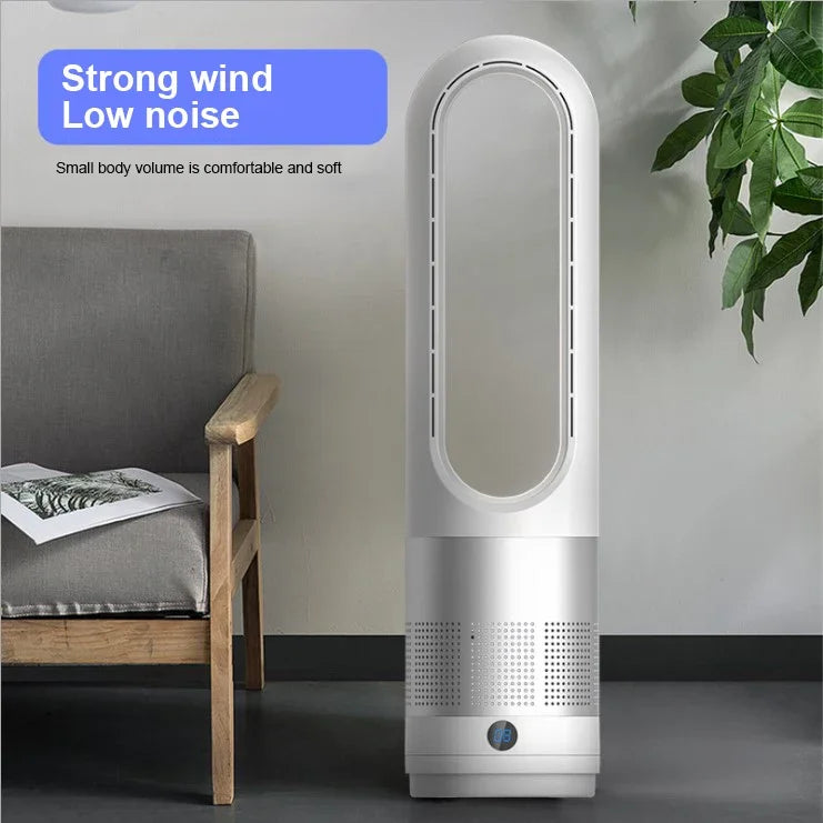 2024 Air Purification Circulation Bladeless Fan Ultra-Quiet Dormitory Desk Floor Electric Fan Tower Bladeless Room