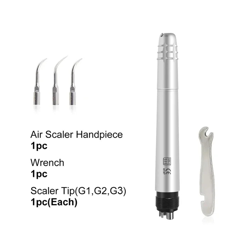 2Holes/4 Holes Dental Ultrasonic Air Scaler Handpiece 3 Tips Air Scaling Polishin Tools Teeth Whitening Cleaner