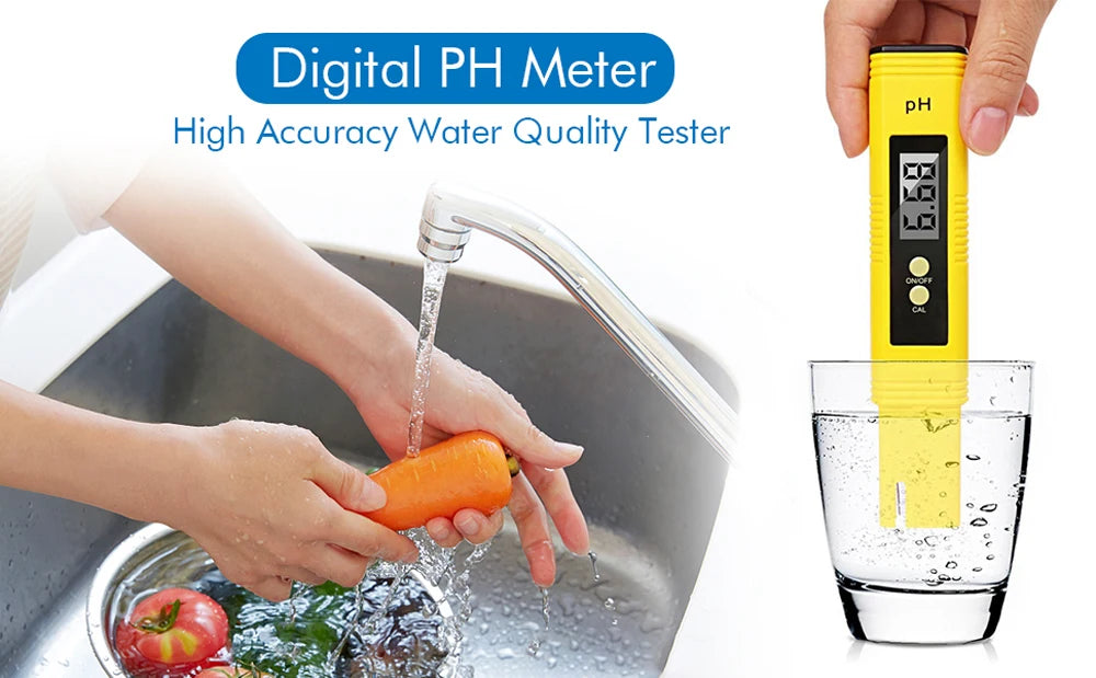 2pcs TDS PH Meter Digital Water Tester 0.01ph High Accuracy PH Meter 0-9990ppm Temperature TEMP PPM Tester