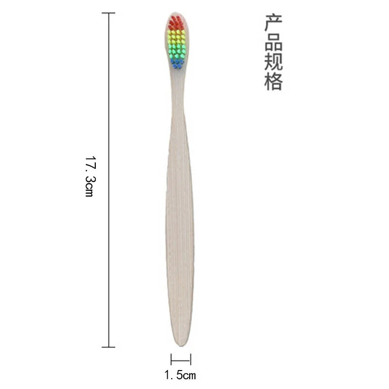 Bamboo Toothbrushes 8/12Pcs Eco Friendly Resuable Toothbrush Adult Wooden Soft Tooth Brush Cconvenient