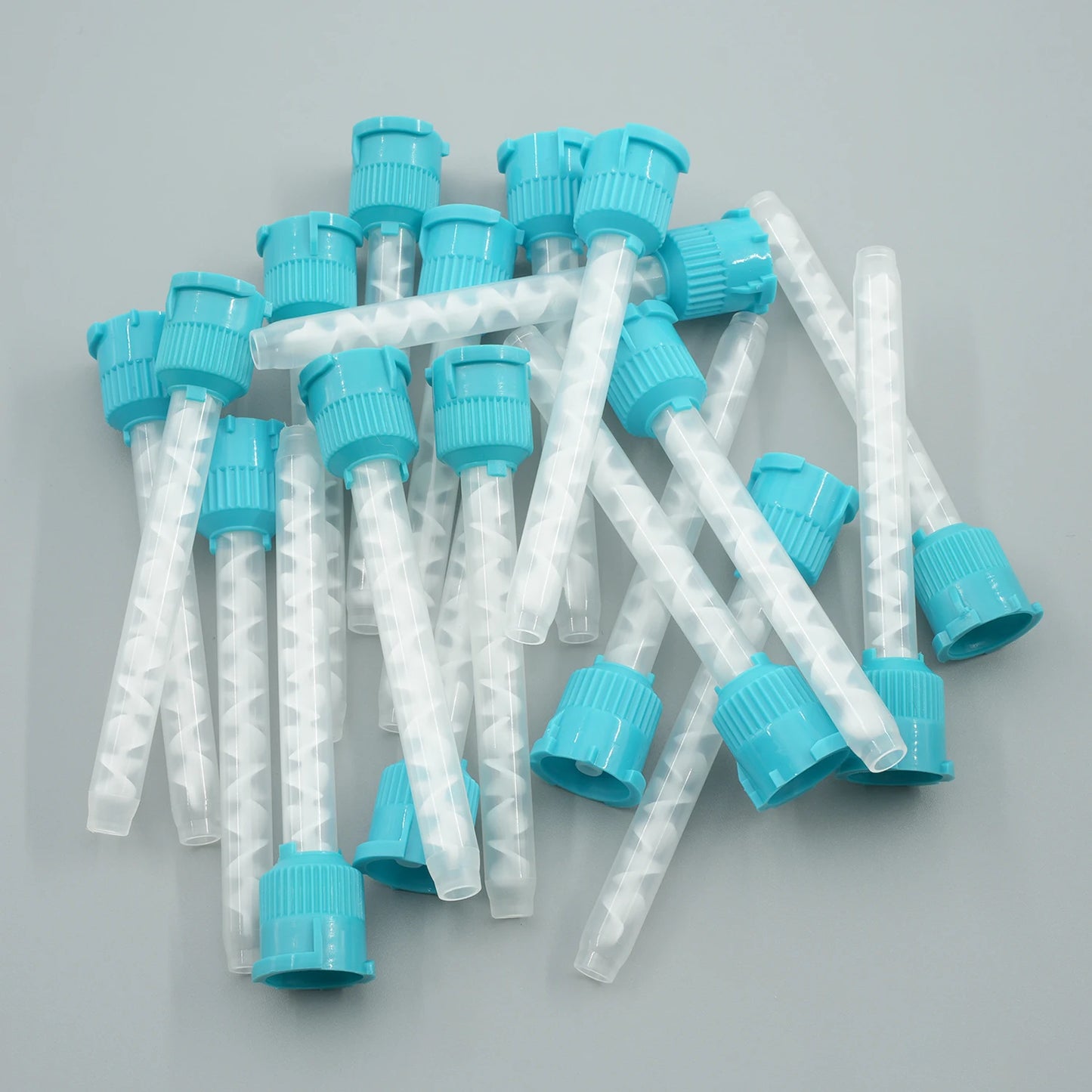 50pcs/Lot Dental Mixing Tips Impression Materials Lab Denture Color Tubes Disposable Silicone Rubber Dentistry Material