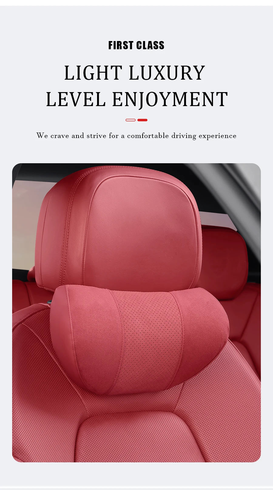 2025 New Car Headrest Waist Pillow Neck Lumbar Support Memory Foam Seat Protective Cushion Accessories S Class Soft Universal