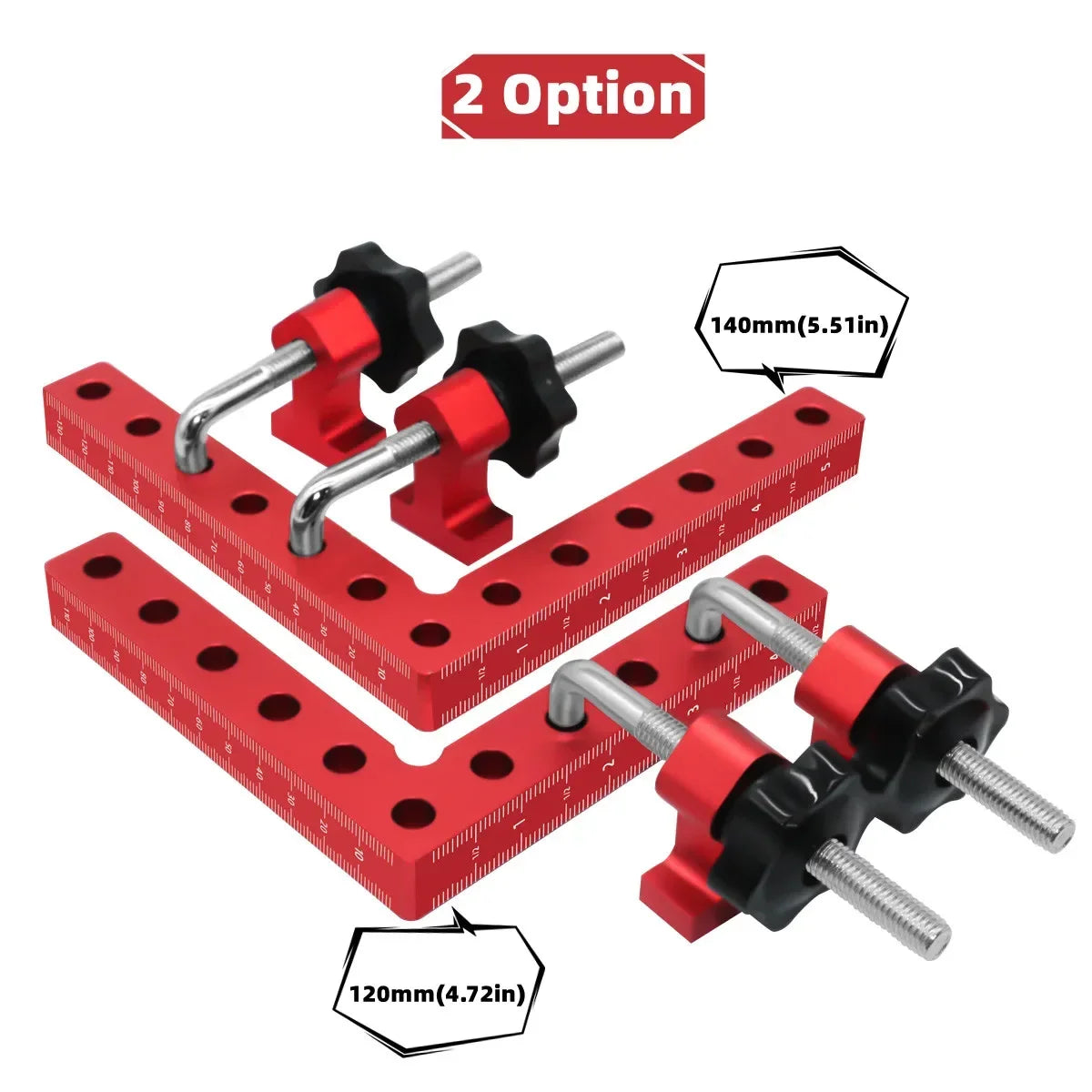 120/140mm Right Angle Fixing Clip 90 Degree L-shaped Auxiliary Fixture Positioning Panel Fixing Clip Woodworking Clamping Tool