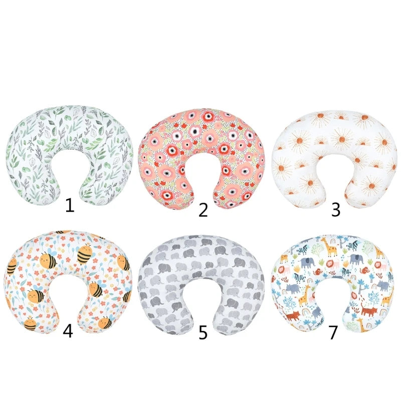 Baby Nursing Pillow Cover Detachable Nursing Pillow Sleeve Mom Breastfeeding Cushion Case Pillow Slipcover Breathable D5QA