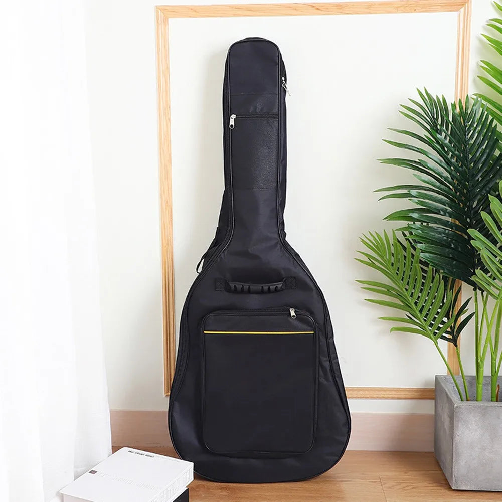 41Inch Guitar Bag Backpack Waterproof Bags Rip-stop Oxford Nylon Double Strap Padded Black Guitar Case Gig Bas Guitars Backpacks