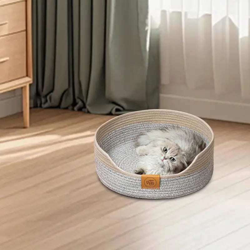 Cat Beds For Indoor Cats Washable Small Dog Bed Cat Scratcher Round Dog Calming Bed Washable Cat Sleeping Bed Pet Bed Dog Donut