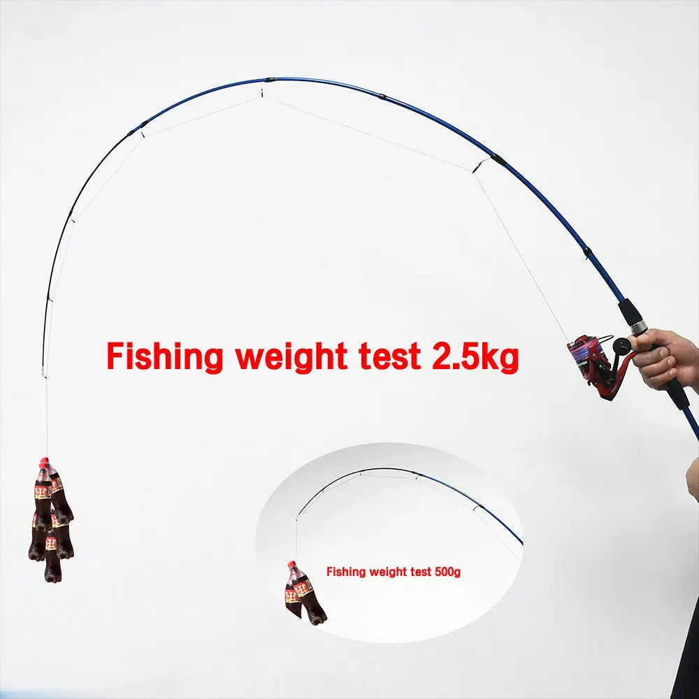 BIUTIFU Baitcasting Spinning Travel Carbon 4/5 Section Fishing Rods Casting Weight 5-20g Power Ultralight Lure Trout Mini Pole