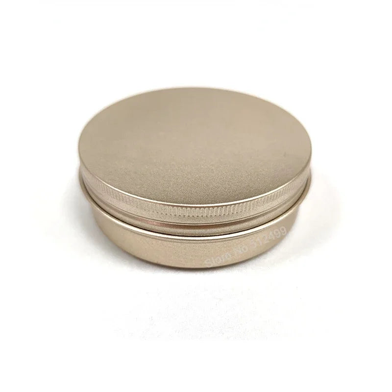 5g60g Metal Round Cosmetic Tins Aluminum Empty Candles Cans Storage Jars with Screw Lids for Lip Balm Salve Spices Alluvial Gold