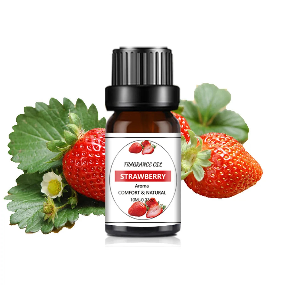 10Ml Essential Oil Fruit Flavor Natural Plant Making Diffuser Essential Oil Mango Pineapple Flavoring Oil for DIY Soap Candles