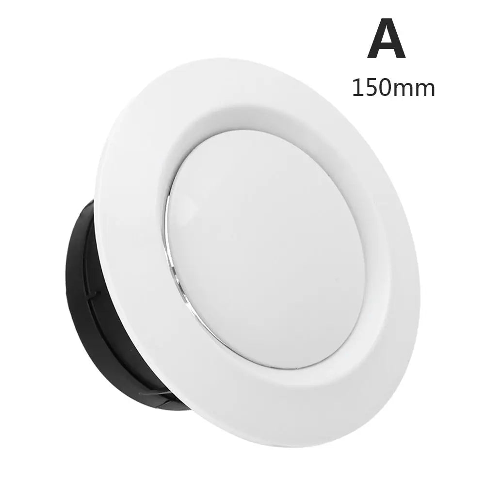 Adjustable Air Ventilation Cover Round Ducting Ceiling Wall Hole Abs Air Vent Grille Louver Kitchen Bath Air Outlet Fresh System