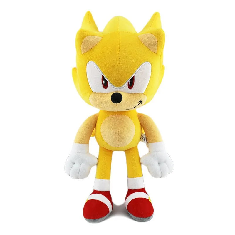 30CM High quality Sonic Plush Toy The Hedgehog Sonic Knuckles Tails Cute Cartoon Soft Stuffed Doll Birthday Gift for Children