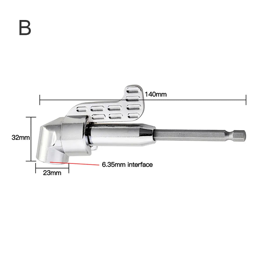 105 Degree Right Angle Drill Adapter Flexible Shaft Extension Bit for Screwdriver Hand Tools Magnetic Bit Socket Power Drill