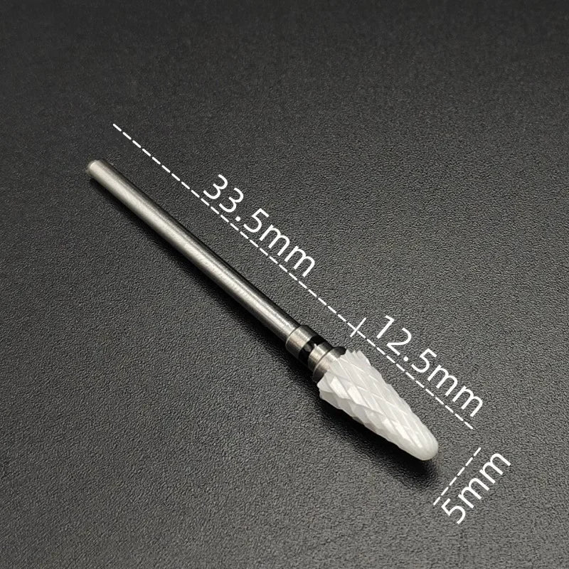 Ceramic Carbide Nail Drill Bit Rotate Burr Milling Nail Cutter Bits Electric Drill Machine For Manicure Pedicure Tools