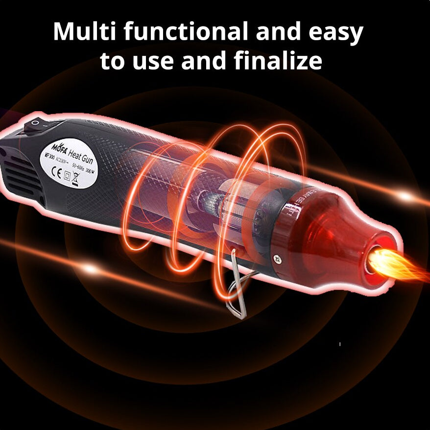 220/110V Hot Air Gun DIY Tool Heat Electric Power Tool Mini 300W Soldering Temperature Crafts Blower with Supporting Seat Shrink