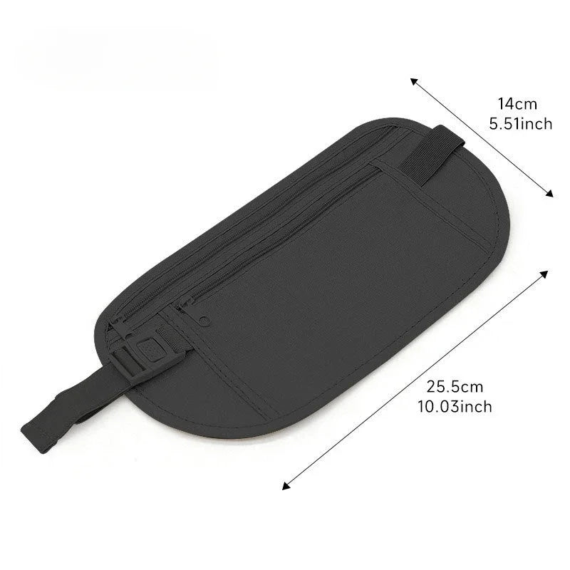 1pcWaterproof Anti-theft Invisible Running Waist Bag Multi-functional Ultra-thin Travel Cell Phone Bag For Men Women Cycling Bag