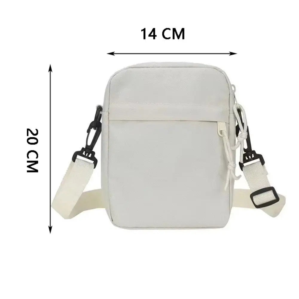 Black White Khaki Crossbody Bags High Quality Oxford Cloth Long Shoulder Strap Tote Bag Minimalists Shoulder Bag Men Women