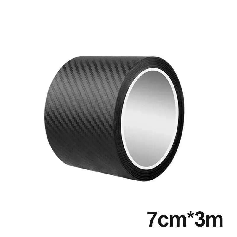 3D Carbon Fiber Sticker Paste Car Threshold Protective Film Anti Scratch Waterproof Matte Black Nano Sticker for Car Body