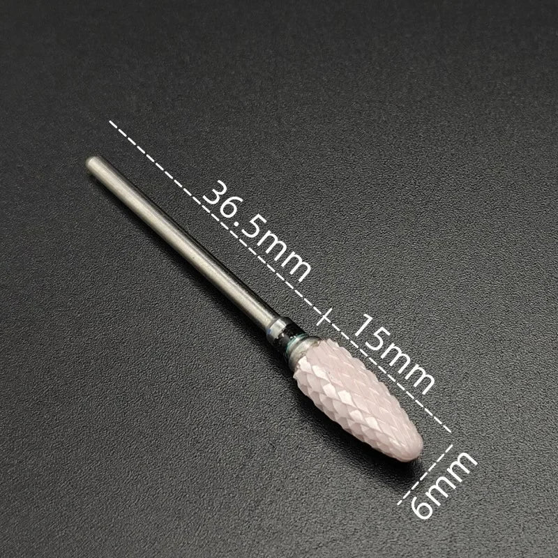 Ceramic Carbide Nail Drill Bit Rotate Burr Milling Nail Cutter Bits Electric Drill Machine For Manicure Pedicure Tools