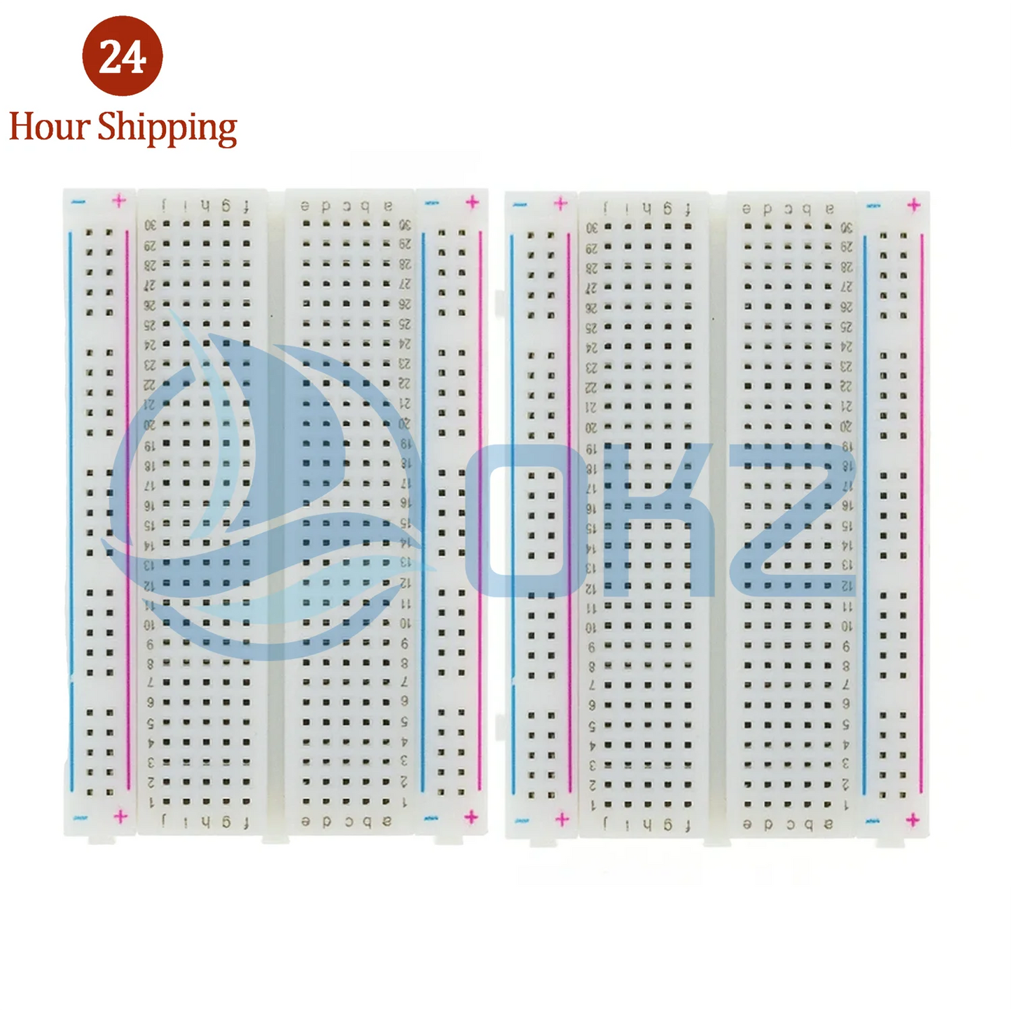 2pcs Points Breadboard 830 points Breadboard MB-102 Solderless PCB test Board 400 Hole Breadboard MB102 Test Develop DIY