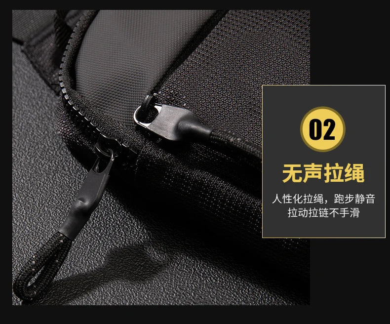 2024 New Sports Chest Bag Men's Ultra-small Mobile Phone Messenger Bag Waist Bag Multi-function Carry-on Bag