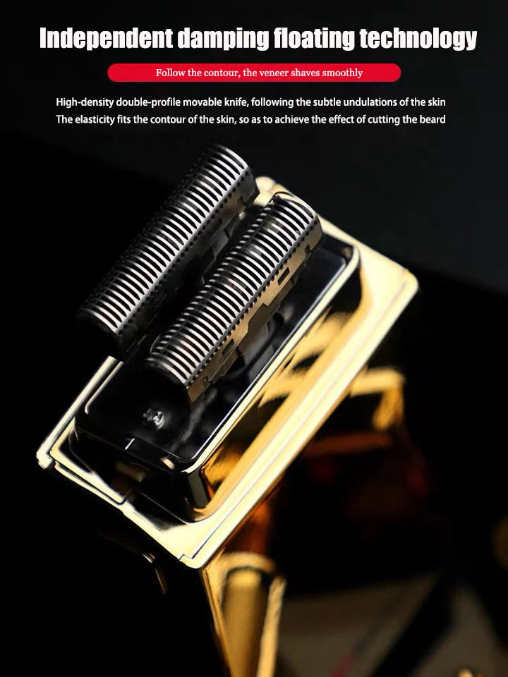 9000RPM Professional Pop Barbers P600 Oil Head Electric Hair Clippers Golden Oil Gradient Push Electric Shaver Hair Trimmer