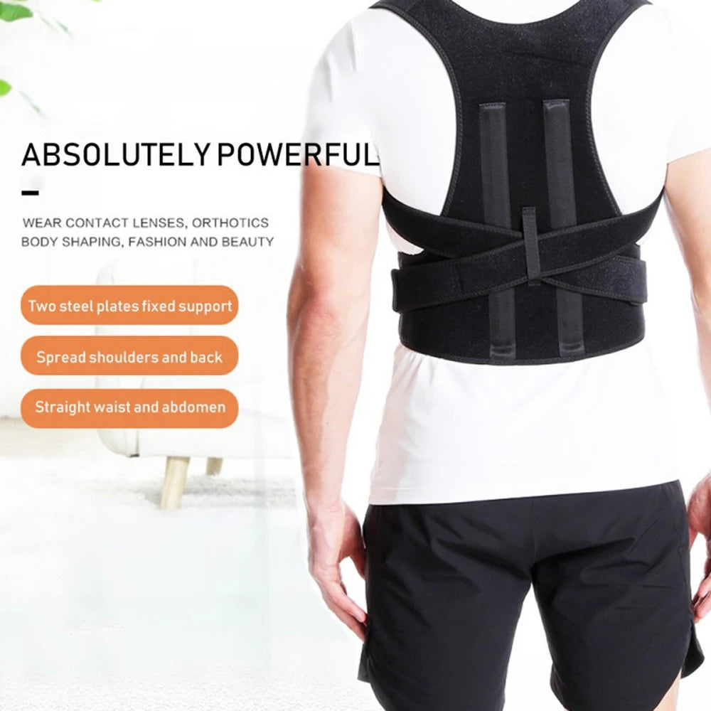 1PC Back Brace Posture Corrector for Women & Men,Back Straightener,Scoliosis and Hunchback Correction,Adjustable Posture Trainer