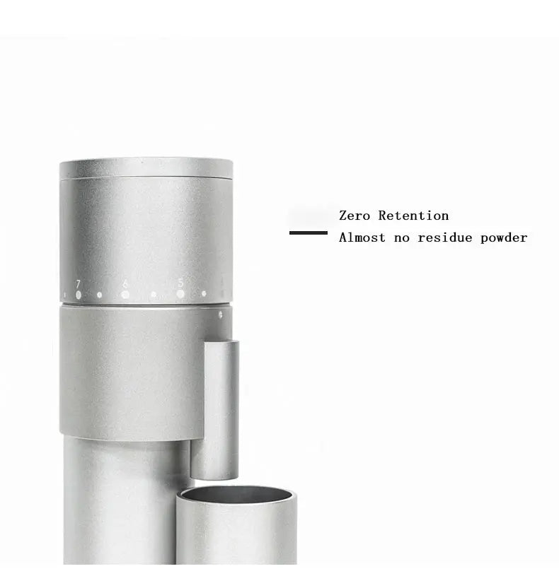 38-48mm Mini Electric Burr Espresso Coffee Grinder Portable Tin Coated Conical Burr Usb Coffee Grinder Single Dose Adjustable