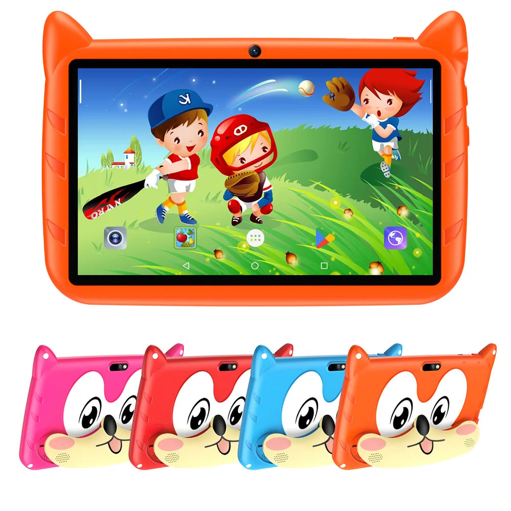 BDF 7 Inch Kid Tablet Android 13, 4GB RAM 64GB ROM,1TB Expand,5G WiFi,4000MAH Battery,Dual Camera, Children's Gift Kids Software