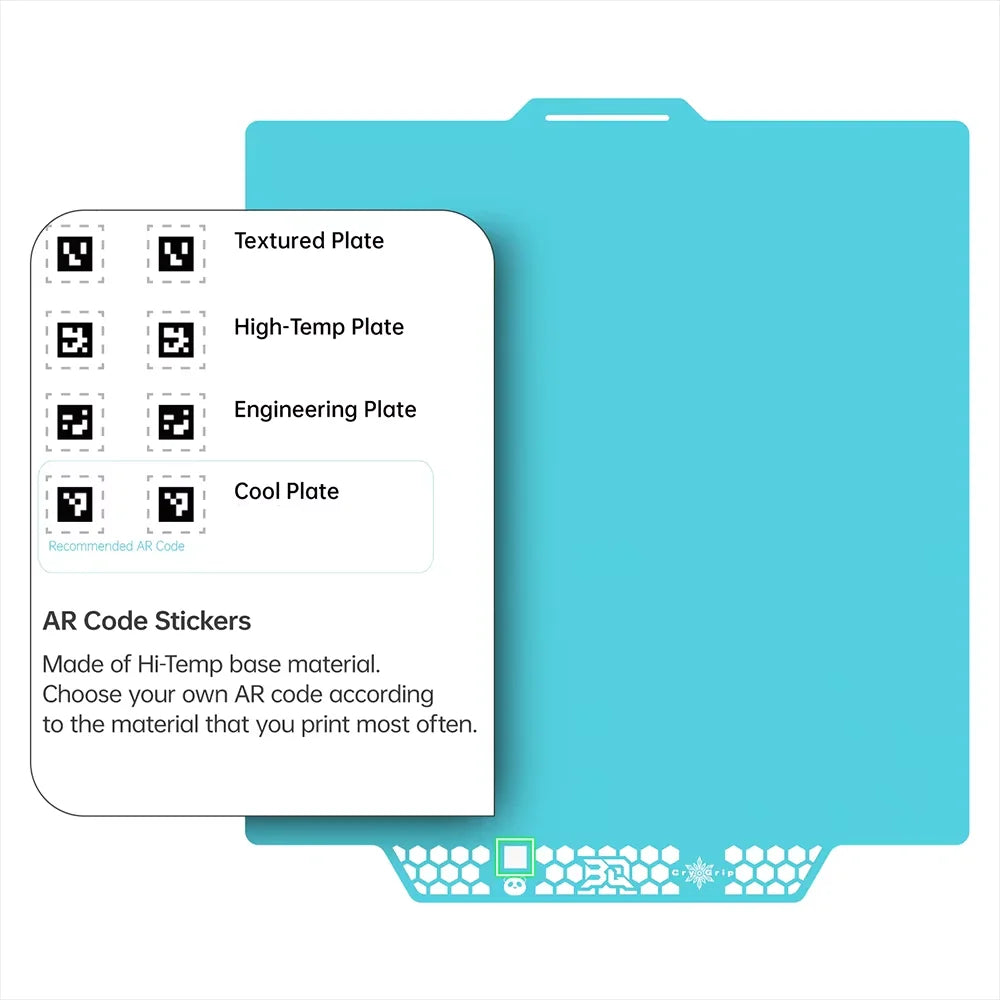 BIGTREETECH Panda Build Plate CryoGrip Pro Cool Plate For Bambu Lab P1P P1S A1 X1C X1E A1 MINI CryoGrip Sheet Spring Steel