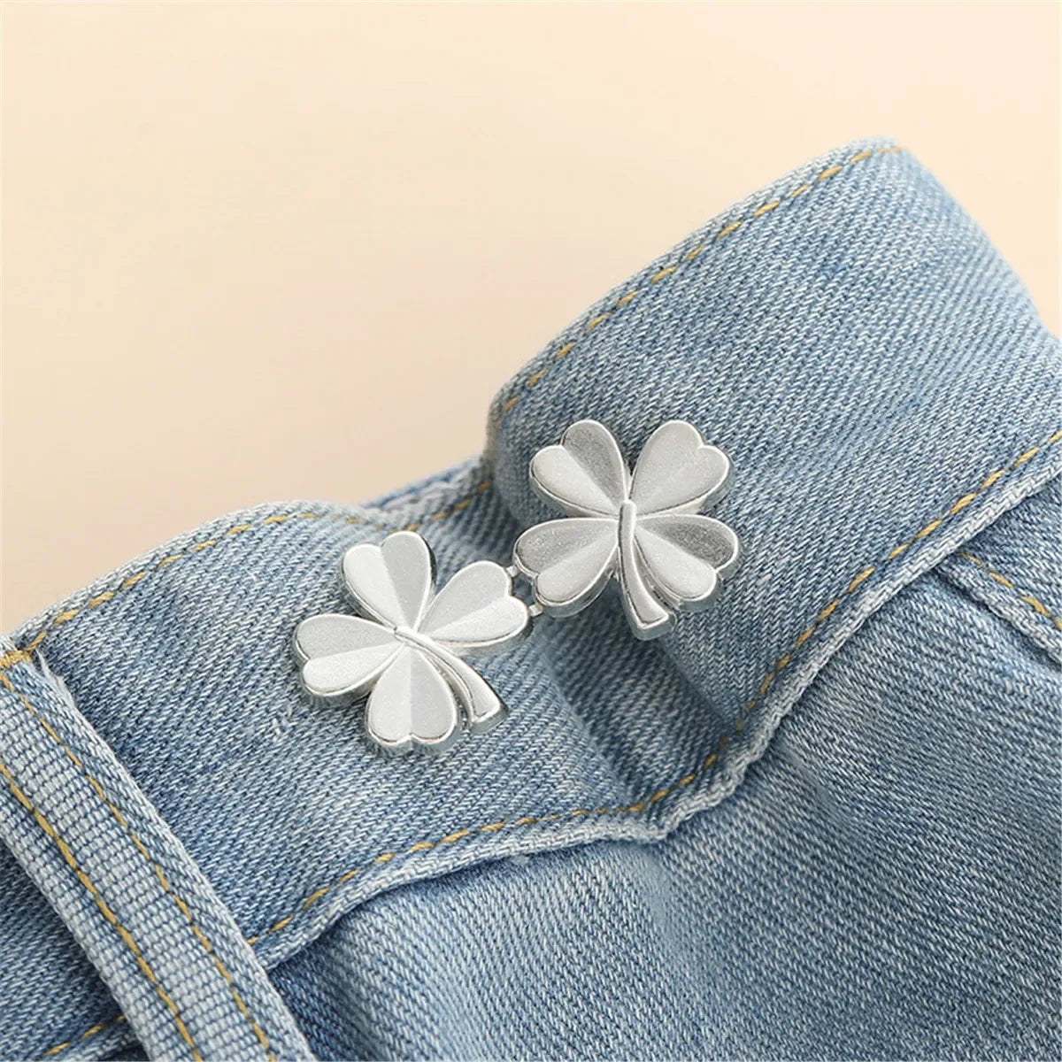 1Pcs Adjustable Clips for Pants Fastener Pants Pin Retractable Button Loose Button for Waist for Jeans Perfect Fit Reduce Waist