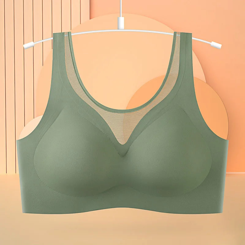 1pcs Women's Bra No Trace Breathable Bra No Steel Ring Breathable Comfortable Large Size Underwear Vest Bralette