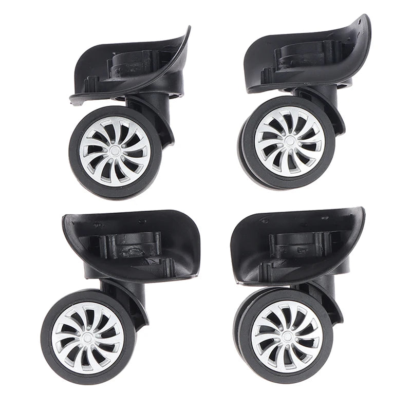 4Pcs Suitcase Luggage Universal 360 Degree Swivel Wheels Trolley Wheel Tools