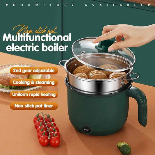 1.5L Mini Home Cooking Pot Multifunctional Rice Cooker Non Stick Pan Safety Material Potable Stockpot Utility Electrice