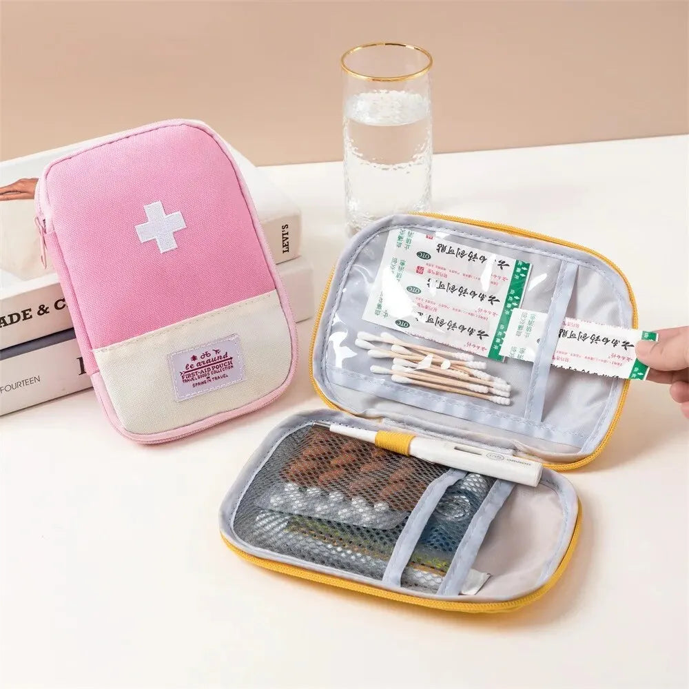 3 Pcs/set Portable Medical Storage Bag Camping Emergency First Aid Kit Organizer Home Outdoor Travel Pill Case