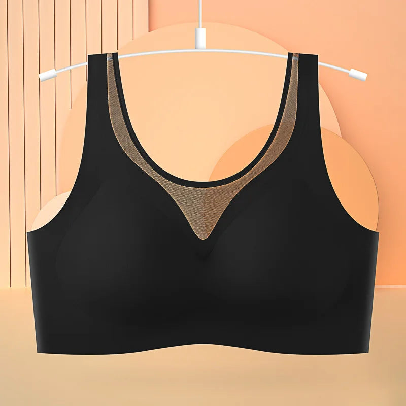 1pcs Women's Bra No Trace Breathable Bra No Steel Ring Breathable Comfortable Large Size Underwear Vest Bralette