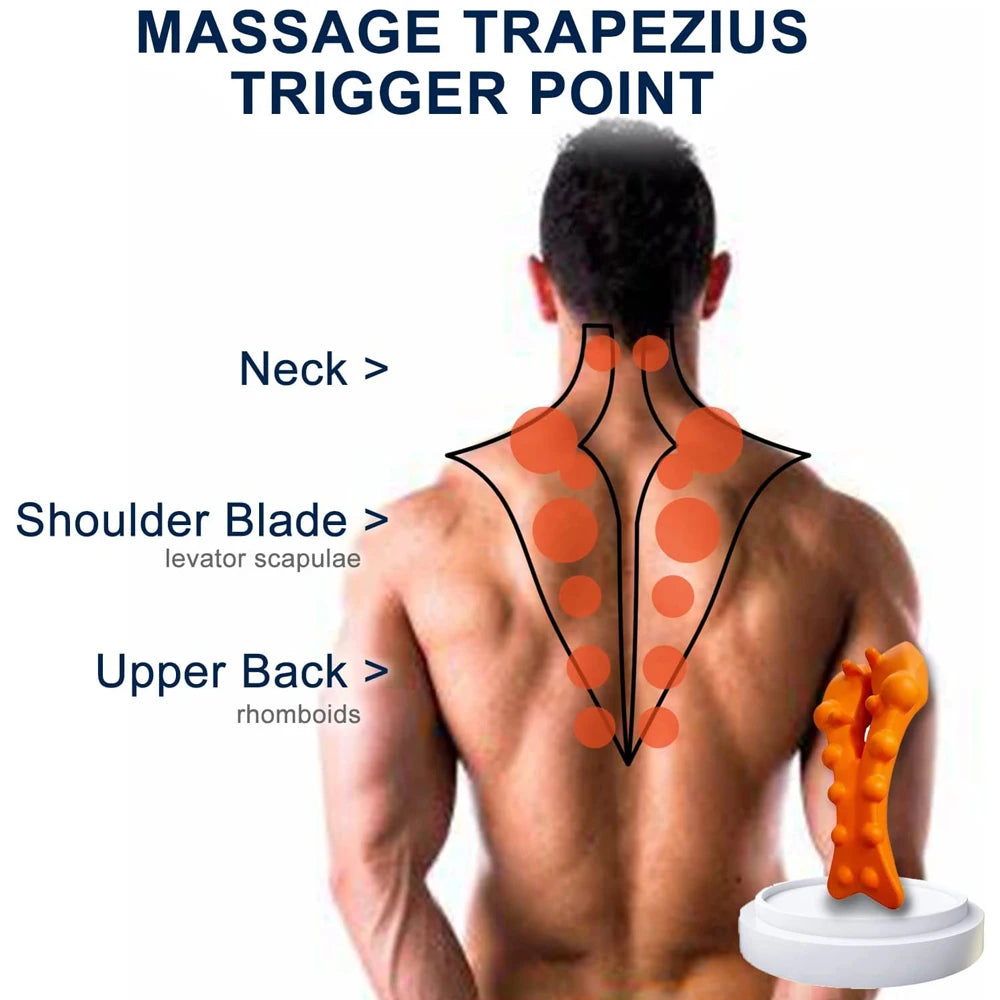 1PC Trapezius Stretcher Massage-Reliefly Lab Neck Stretcher,Trapezius Trigger Point Occipital Release Tool for Upper Back Pain