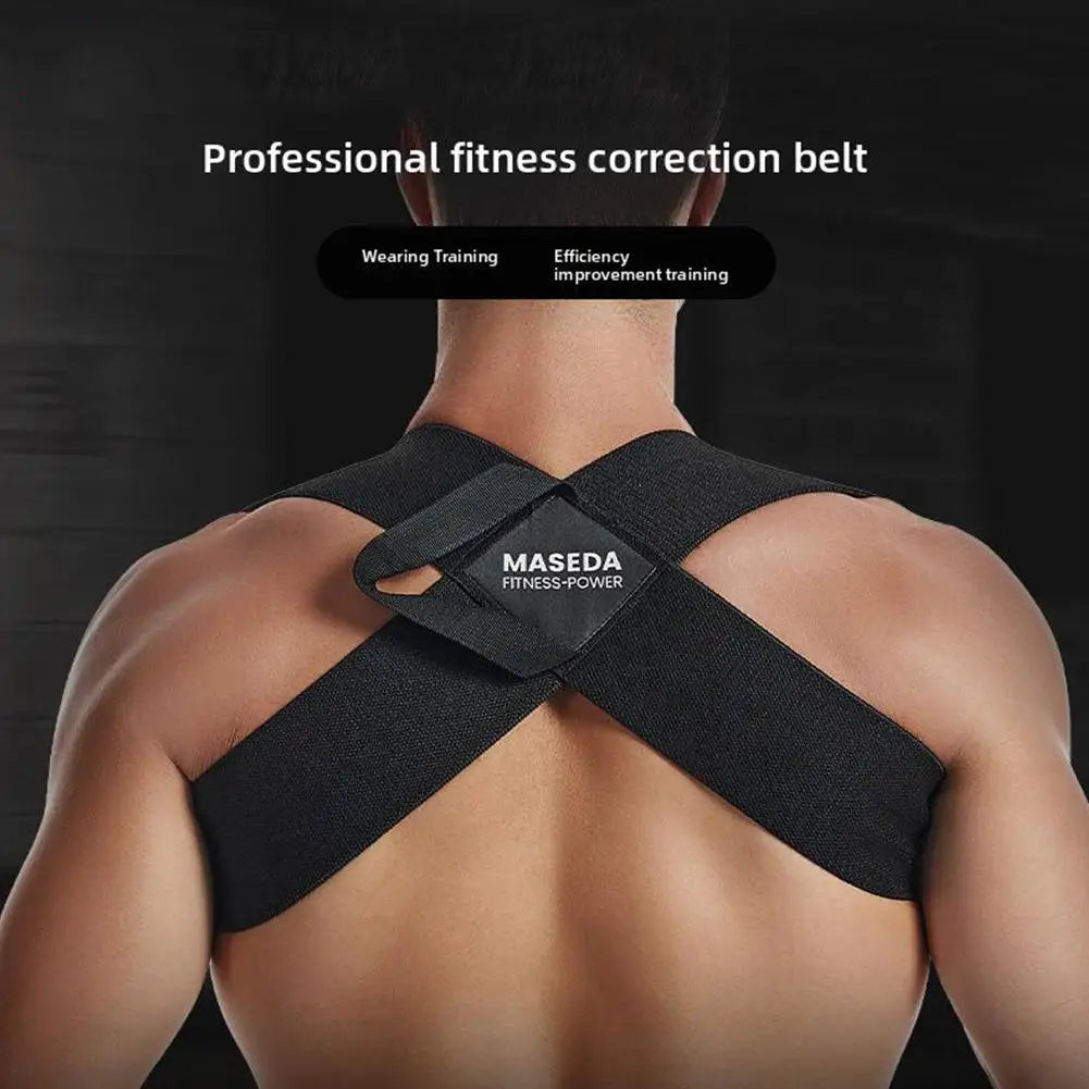 Back Posture Correction Belt Adjustable Comfortable Shaping Correction Belt Sports Posture Anti-hunchback Back Body O8s9