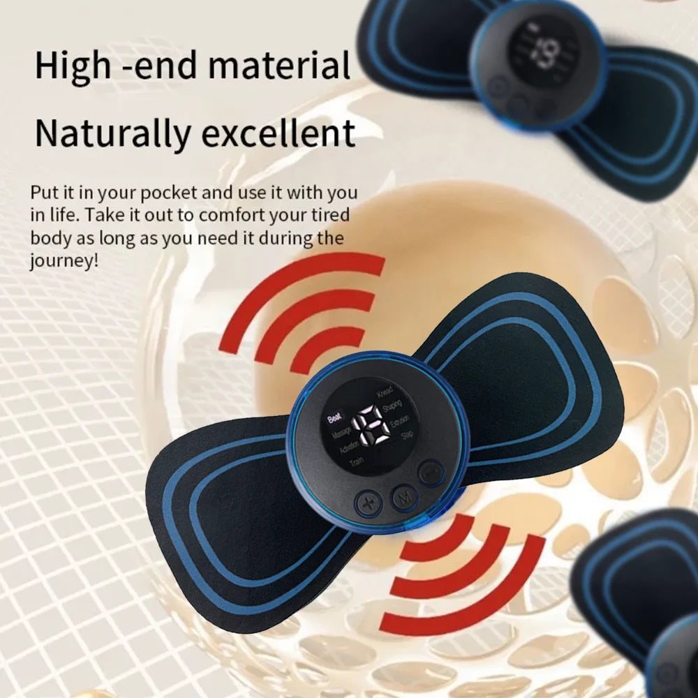 2/3/4 Pcs Smart Electric Neck Massager Set Cervical Patch 8 Modes 19 Levels Intensity Home Use Massage Tools for Relieve Fatigue