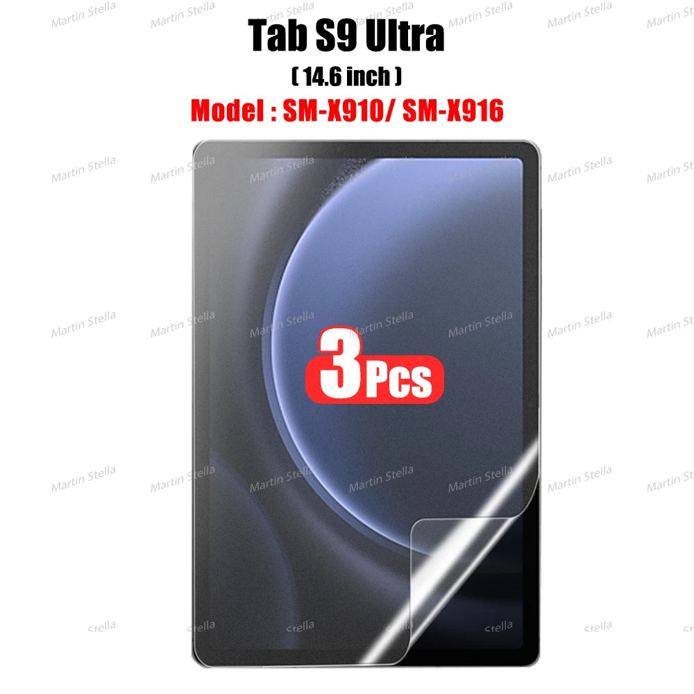 3Pcs Paper Feel Like Screen Protector for Samsung Galaxy Tab S7 S8 S9 Plus Ultra A9 Samsung tab S6 Lite s7 s9 fe A8 A7 No Glass