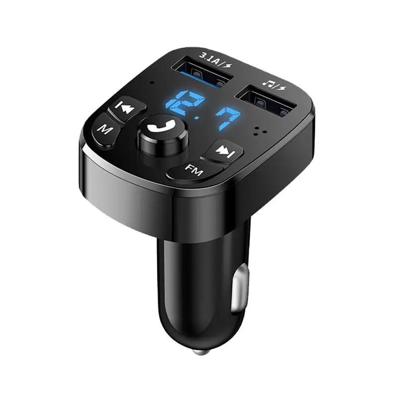 Car Mp3 Player Dual Usb Fast Charger Fm Bluetooth Receiver Bluetooth Compatible 5.0 Fm Transmitter Usb Flash Drive Plug Car Kit