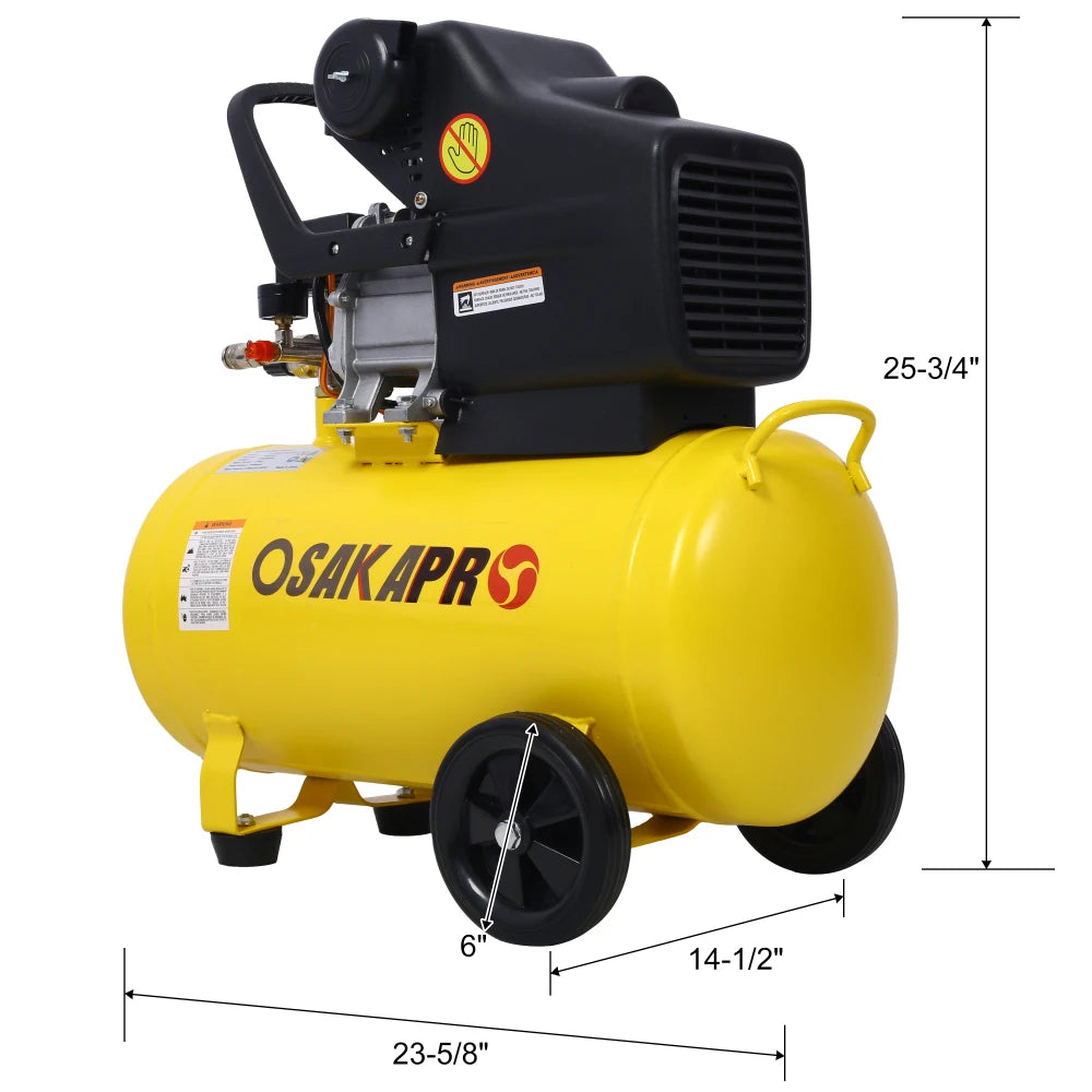 4.5HP 3.5HP Portable 13 Gallons Oil-Lubricated Air Compressor Tank Ultra Quiet Horizontal Tank Adjustable Pressure