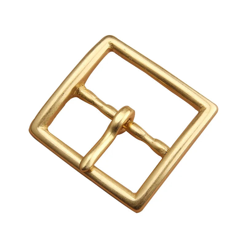 1pcs Solid  Brass 40mm Belt Buckle End Heel Bar Buckle Single Pin Heavy-duty for Leather Craft Strap Webbing Dog Collar Quality