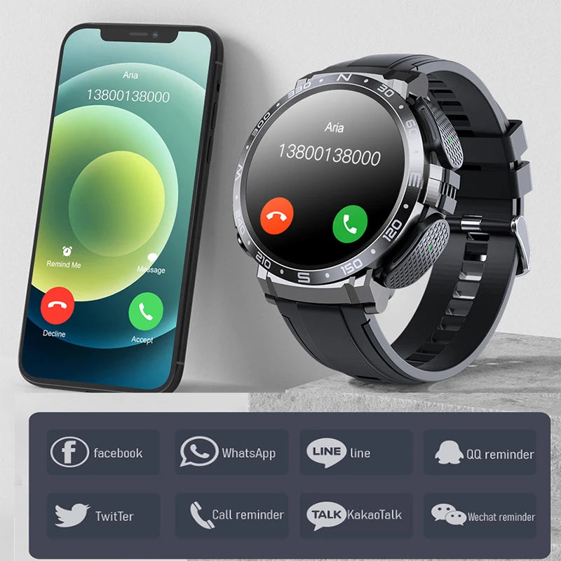 2024 NEW Headset Smart Watch TWS Two In One Wireless Bluetooth Dual Headset Call Health Blood Pressure Sport Music Smartwatch