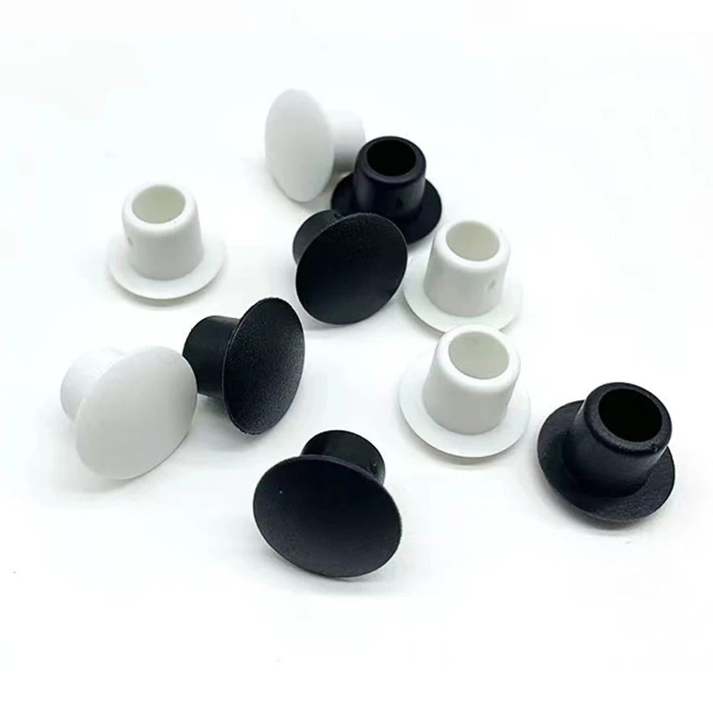 5/10/20Pcs PVC Soft Rubber Hole Plug 9mm 10mm11mm White/Black Dust Waterproof Cap Round Pipe Sealing Plugs Hardware Screw Covers