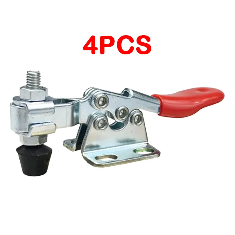 4PCS Horizontal Quick Clamp Workholding Clamp Chuck GH-201 Woodworking Engraving Machine Compressor 27KG Vertical Toggle Clamp