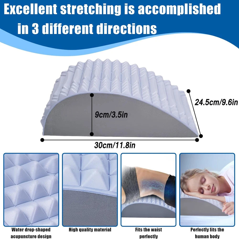 Back Stretcher Pillow For Back Pain Relief,Lumbar Support,Herniated Disc,Sciatica Pain Relief,Posture Corrector,Spinal Stenosis