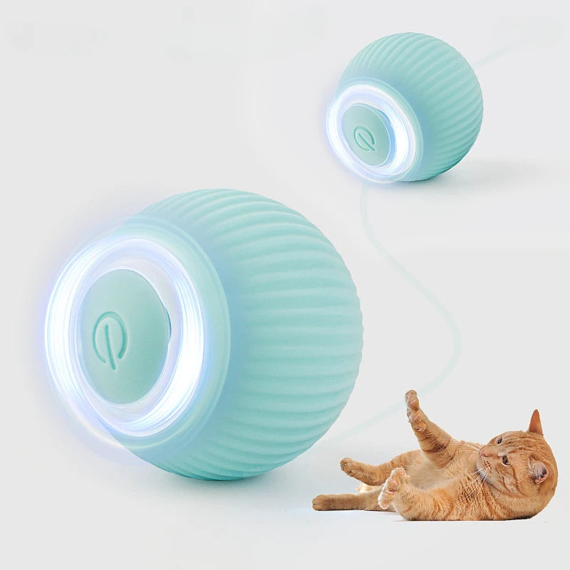 Cat Interactive Ball Training Self-moving Kitten Electric Cat Ball Toys Electronic Automatic Rolling Magic Ball Toys for Cat